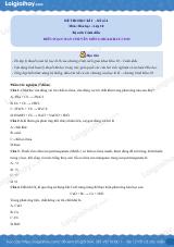 Đề thi học kì 2 Hóa 10 Cánh diều - Đề 4
